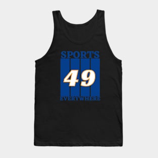 Sports Jersey Number 49 Tank Top